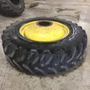 520/85R42 Goodyear Farm UltraTorque Radial R-1 on John Deere Yellow 10-Hole Dolly Dual 70%
