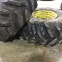 23.1/-26 Goodyear Farm Dyna Torque II R-1 on John Deere Yellow 8-Hole Formed Plate 80%