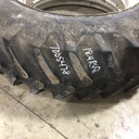 18.4/R42 Firestone Radial All Traction 23 R-1 on John Deere Yellow 0-Hole Double Bevel 38" Cast 65%