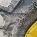 LSW 1400/30R46 Goodyear Farm Optitrac R-1W on John Deere Yellow 10-Hole Formed Plate