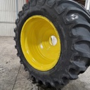 LSW 1400/30R46 Goodyear Farm Optitrac R-1W on John Deere Yellow 10-Hole Formed Plate