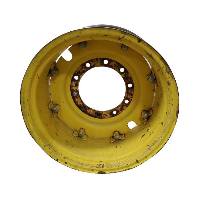 10-Hole Rim with Clamp/Loop Style Center for 26" Rim, John Deere Yellow