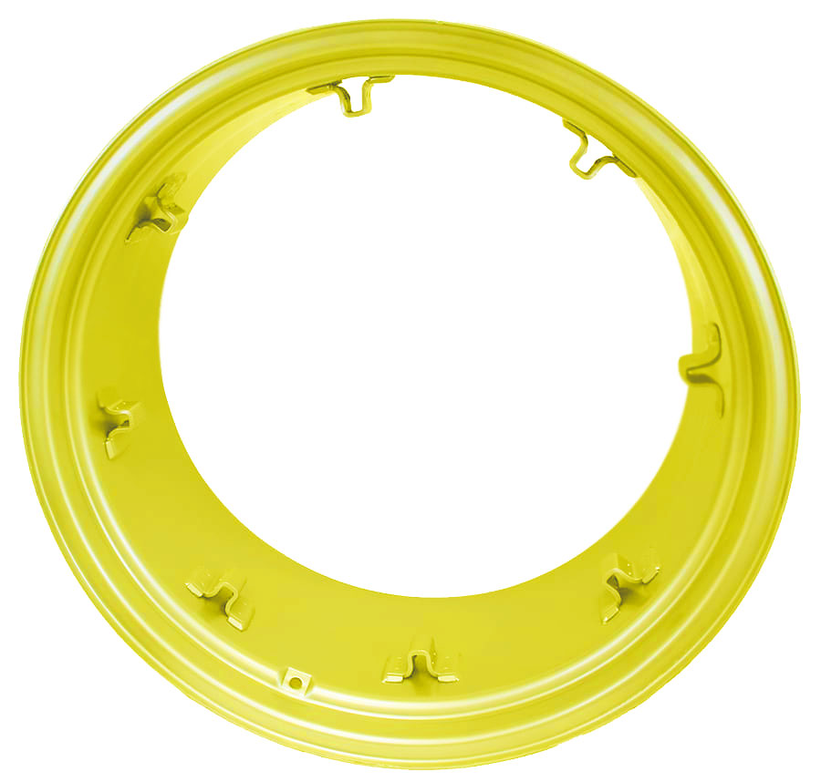 15"W x 30"D, John Deere Yellow 8-Hole Rim with Clamp/Loop Style