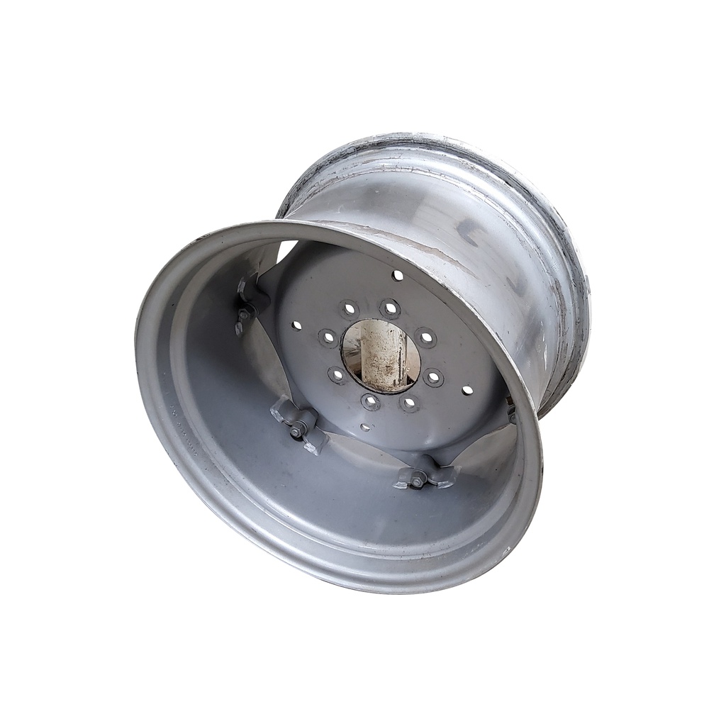 16"W x 24"D Rim with Clamp/Loop Style Rim with 8-Hole Center, Case IH Silver Mist