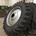 520/85R46 Firestone Radial Deep Tread 23 R-1W on Case IH Silver Mist 10-Hole Formed Plate W/Weight Holes 70%