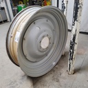 12"W x 46"D Stub Disc Rim with 8-Hole Center, Case IH Silver Mist