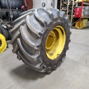 LSW 1000/40R32 Goodyear Farm Optitrac R-1W on John Deere Yellow 12-Hole Formed Plate 85%