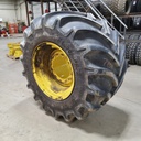 LSW 1000/40R32 Goodyear Farm Optitrac R-1W on John Deere Yellow 12-Hole Formed Plate 85%