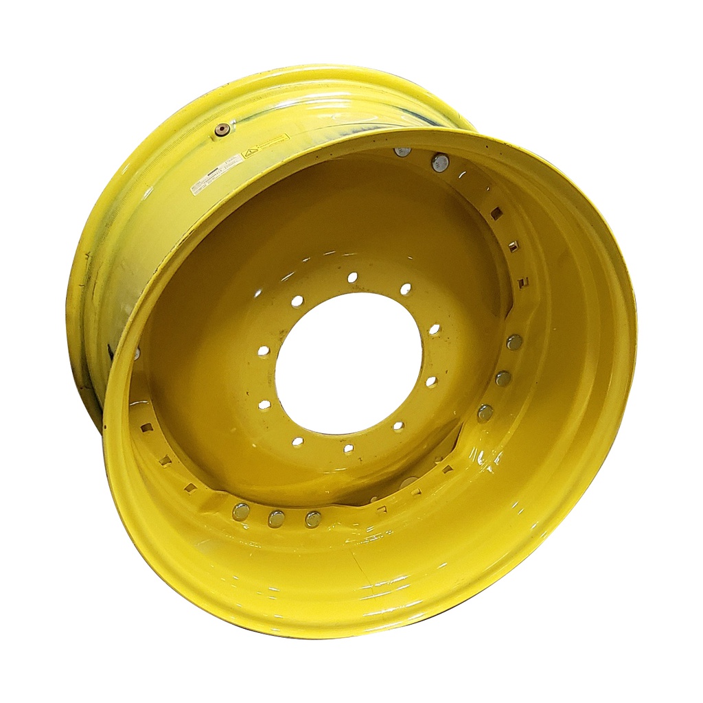 10-Hole Waffle Wheel (Groups of 3 bolts)HD Center for 34" Rim, John Deere Yellow