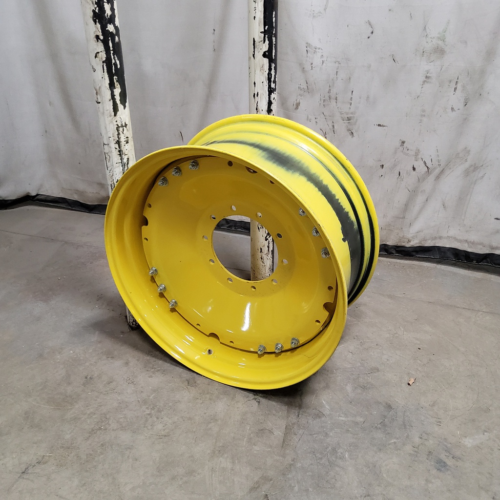 10-Hole Waffle Wheel (Groups of 3 bolts)HD Center for 34" Rim, John Deere Yellow