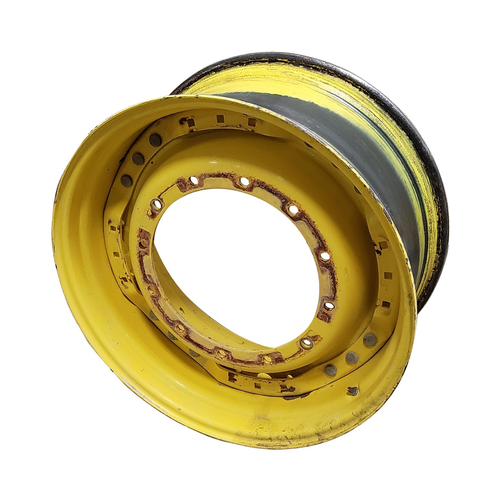 12-Hole Waffle Wheel (Groups of 3 bolts)HD Center for 34" Rim, John Deere Yellow