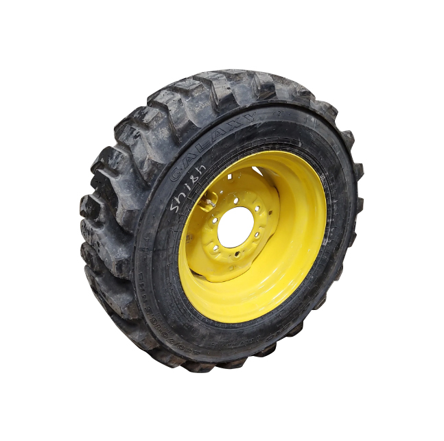 10/-16.5 Galaxy XD2010 R-4 on John Deere Yellow 6-Hole Stamped Plate 99%