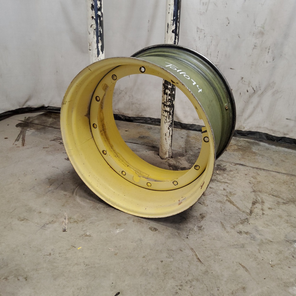 23"W x 38"D, John Deere Yellow 12-Hole Stub Disc