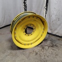 12"W x 38"D Waffle Wheel (Groups of 3 bolts)/Waffle Wheel (Groups of 3 bolts, w/weight holes) Rim with 10-Hole Center, John Deere Yellow