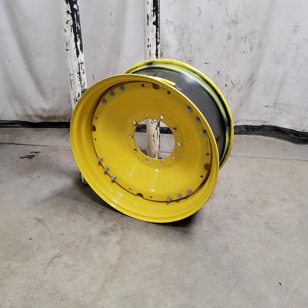 10-Hole Waffle Wheel (Groups of 3 bolts)HD Center for 34" Rim, John Deere Yellow