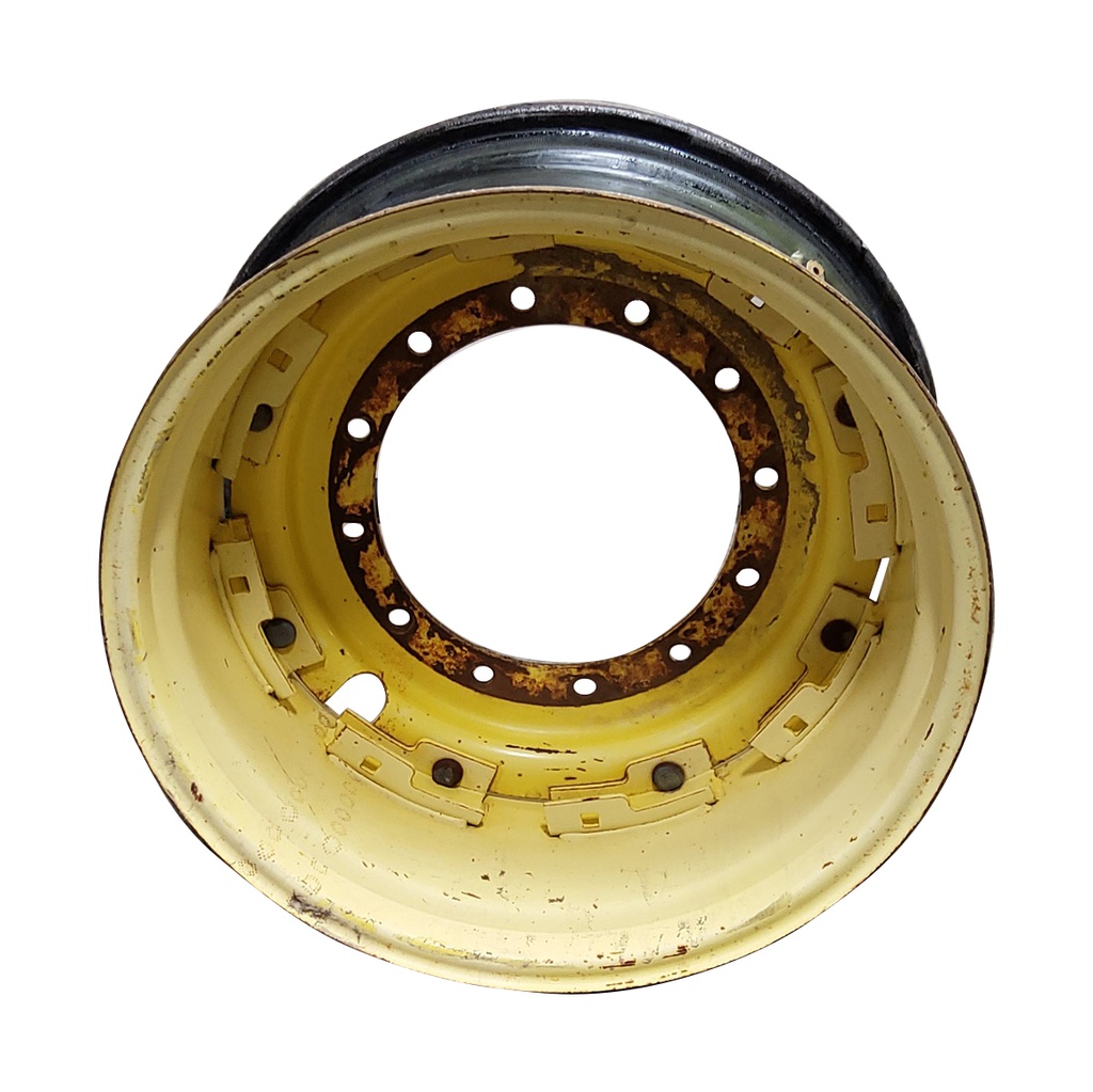 12-Hole Rim with Clamp/Loop Style Center for 28" Rim, John Deere Yellow