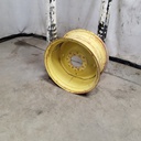 12"W x 24"D, John Deere Yellow 8-Hole Stamped Plate
