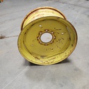 12"W x 24"D, John Deere Yellow 8-Hole Stamped Plate