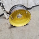 12"W x 24"D, John Deere Yellow 8-Hole Stamped Plate