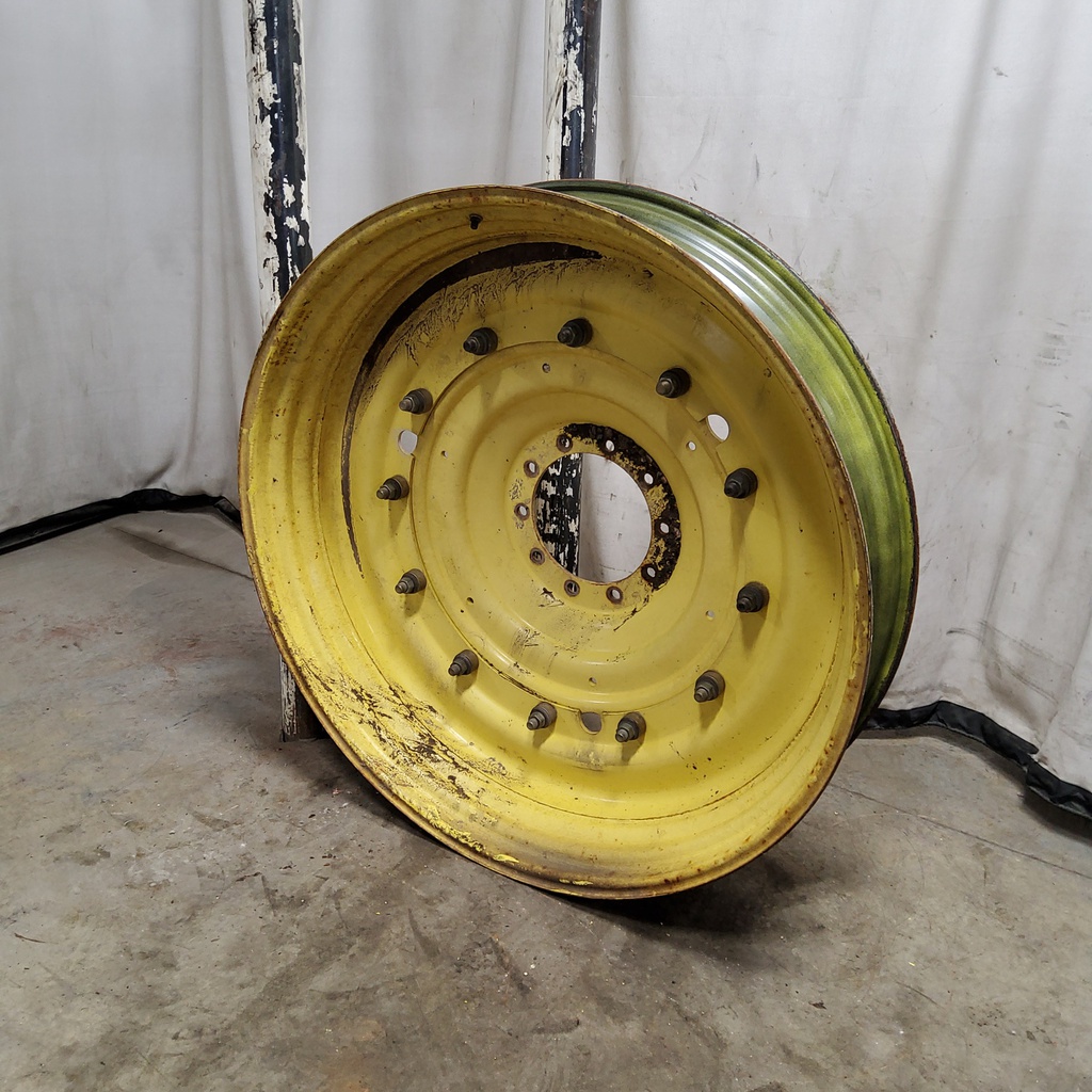 10"W x 50"D, John Deere Yellow 12-Hole Stub Disc