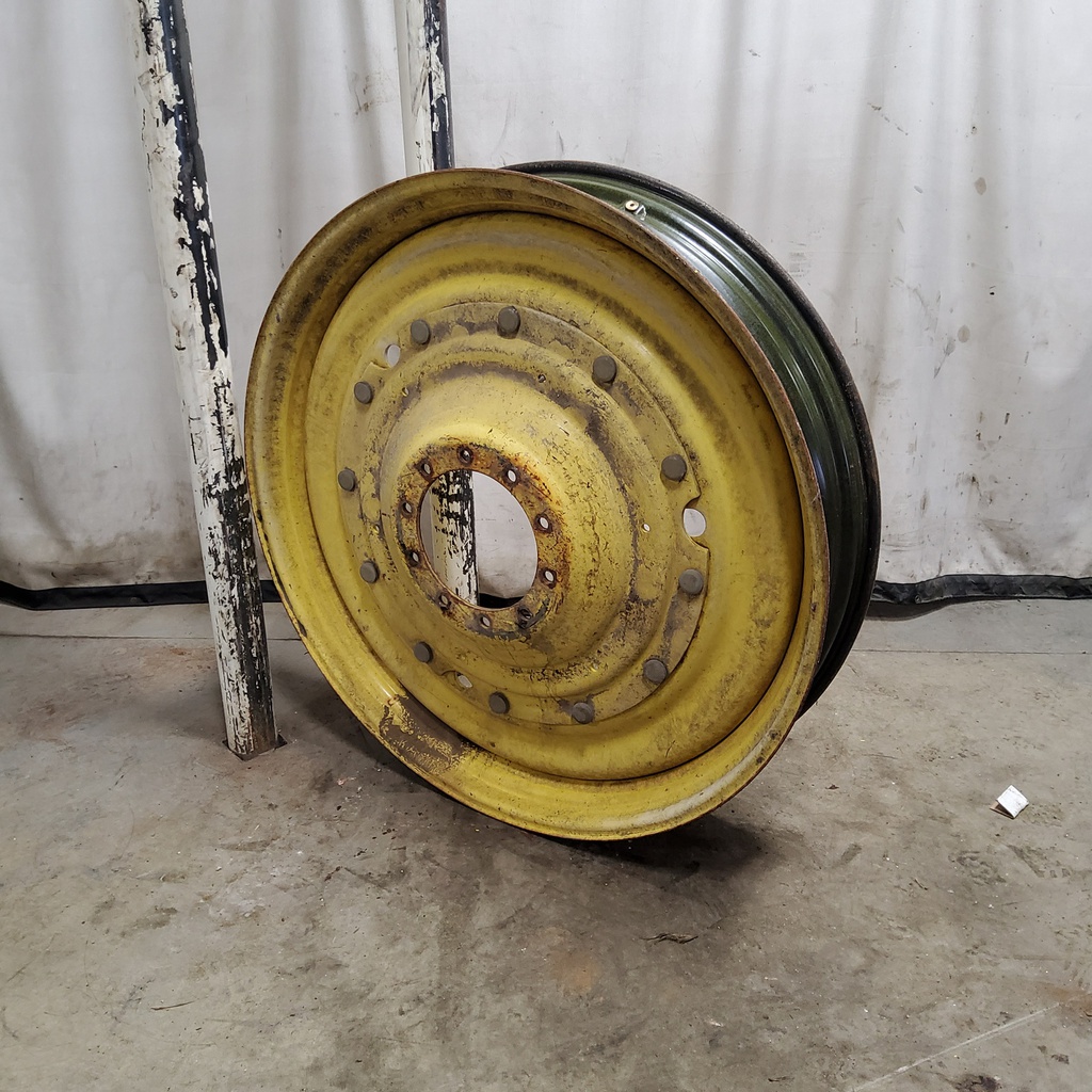 10"W x 50"D, John Deere Yellow 12-Hole Stub Disc