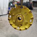 12-Hole Double Bevel 34" Cast Center for 34" Rim, John Deere Yellow