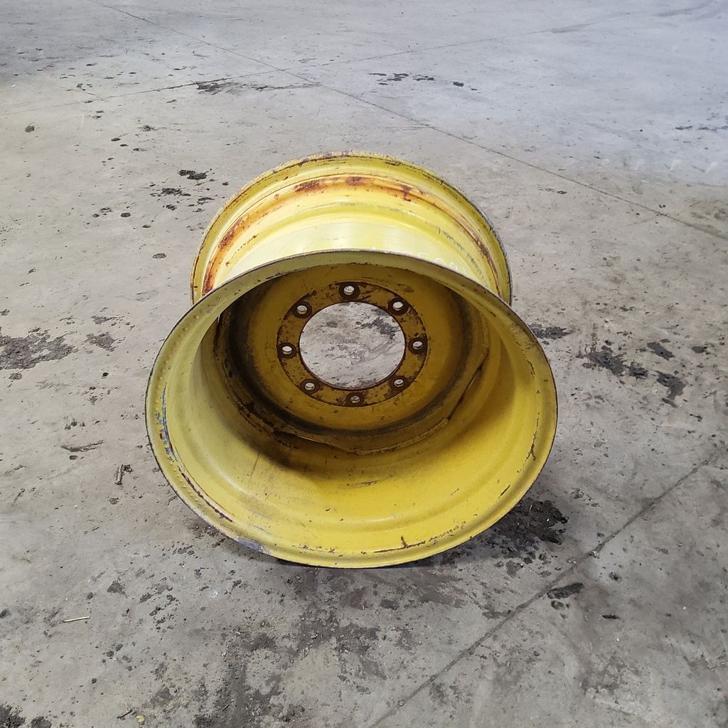 16"W x 26"D, John Deere Yellow 8-Hole Formed Plate