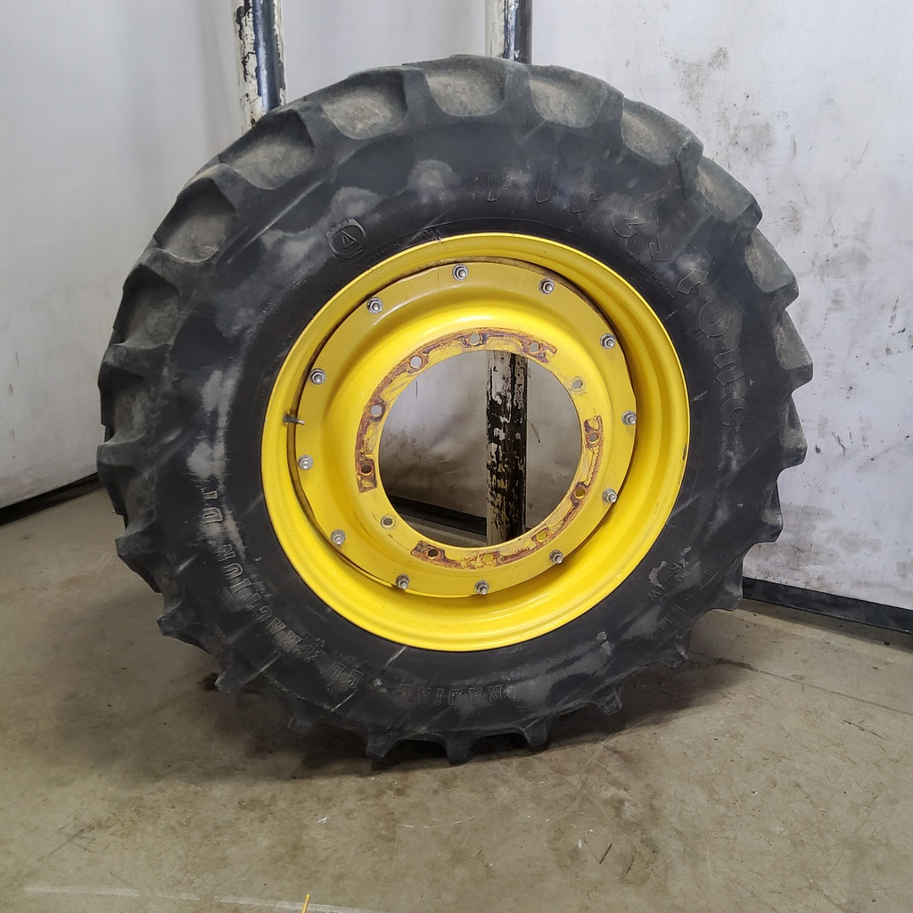 15"W x 34"D, John Deere Yellow 12-Hole Stub Disc