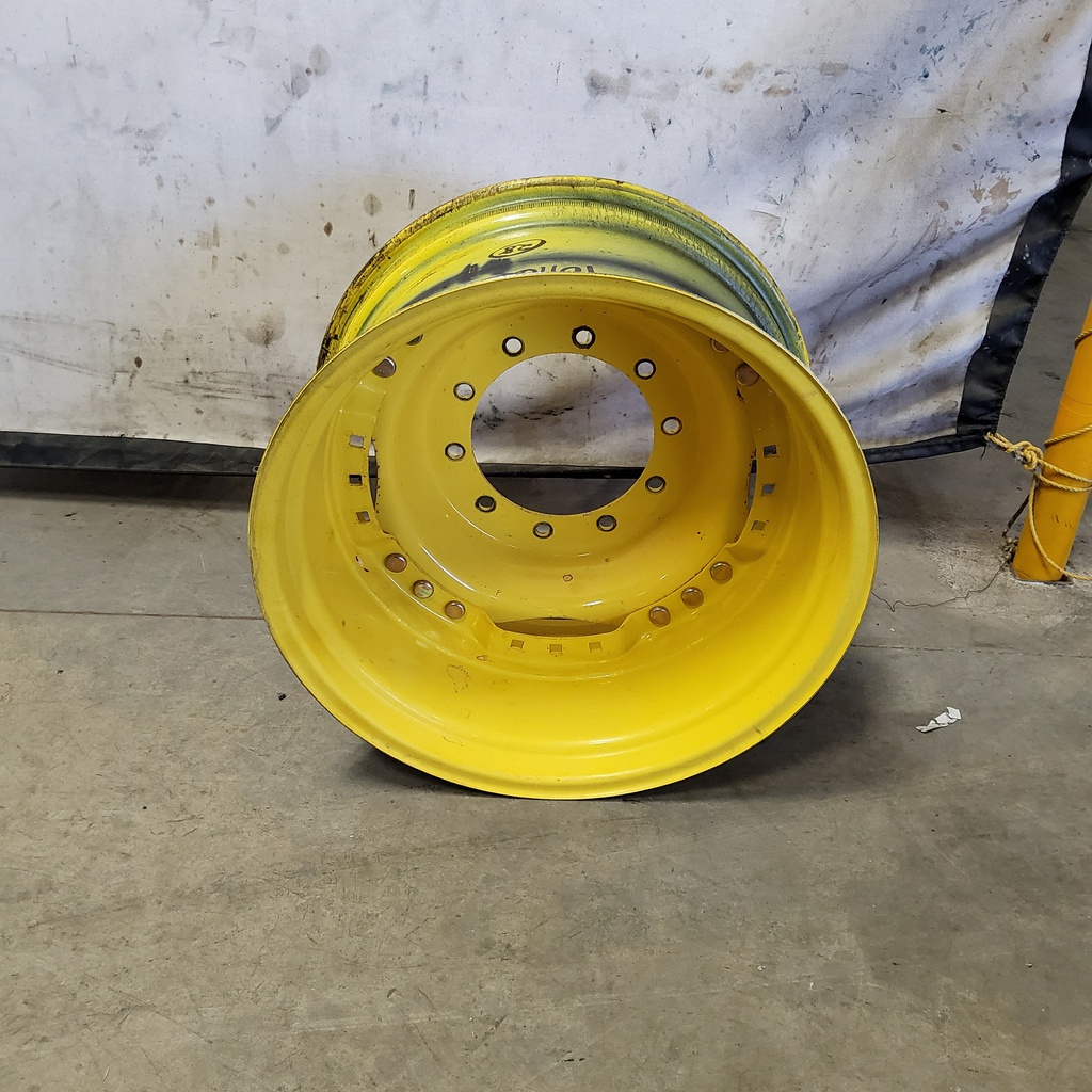 15"W x 28"D, John Deere Yellow 12-Hole Waffle Wheel (Groups of 3 bolts)