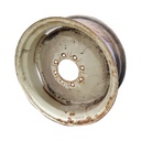 10"W x 24"D, White 8-Hole Stamped Plate