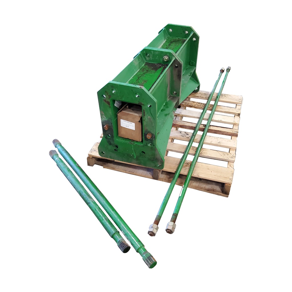 23.5"L Combine Frame Extension, w/Shafts, Hdw & Truss Rod, John Deere Combine "S" Series ("D"22/22 spline drive shafts), John Deere Green