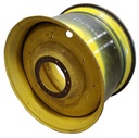25"W x 38"D, John Deere Yellow 10-Hole Formed Plate W/Weight Holes