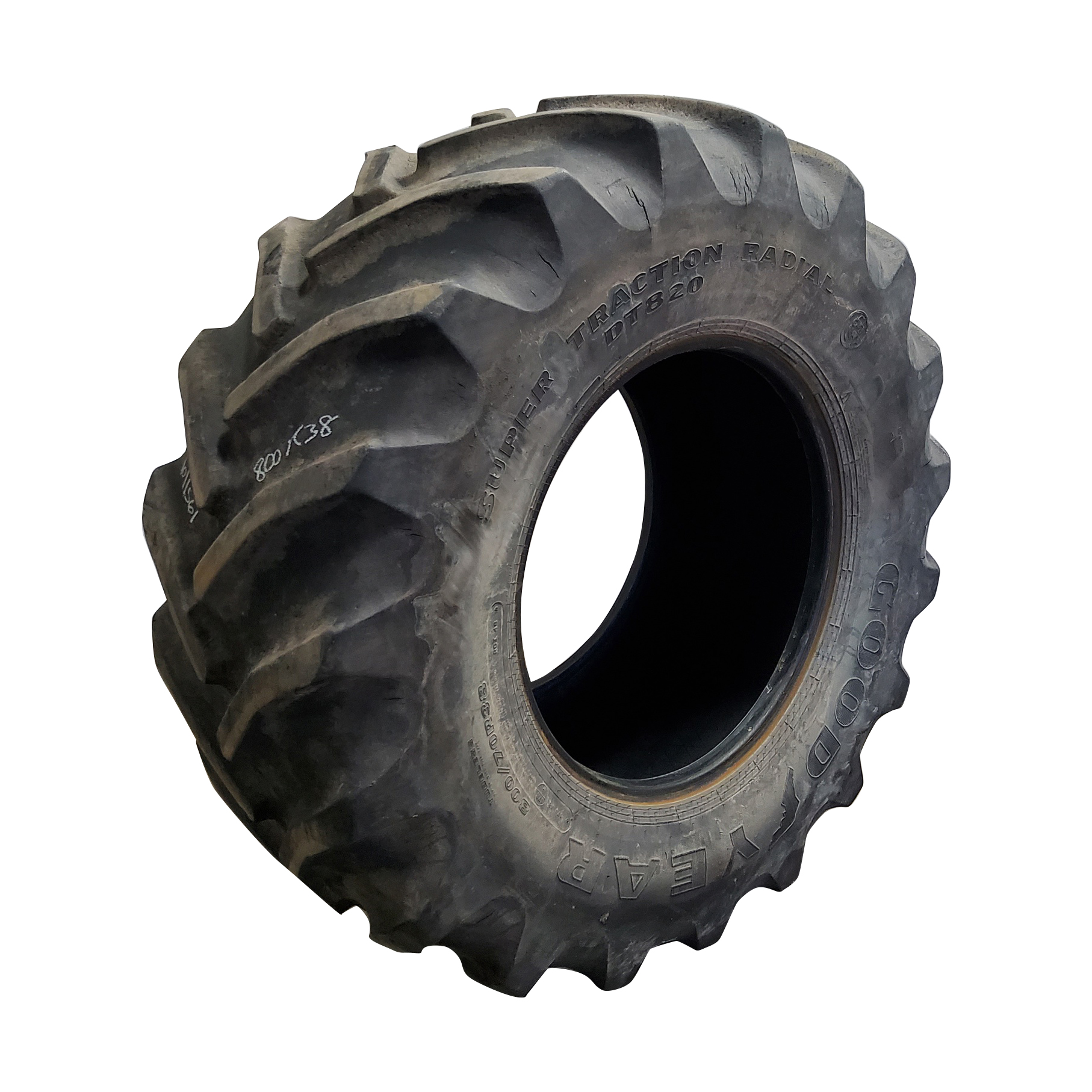 Used800/70R38 Goodyear Farm DT820 Super Traction R1W Agricultural
