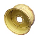 12"W x 24"D, John Deere Yellow 8-Hole Stamped Plate