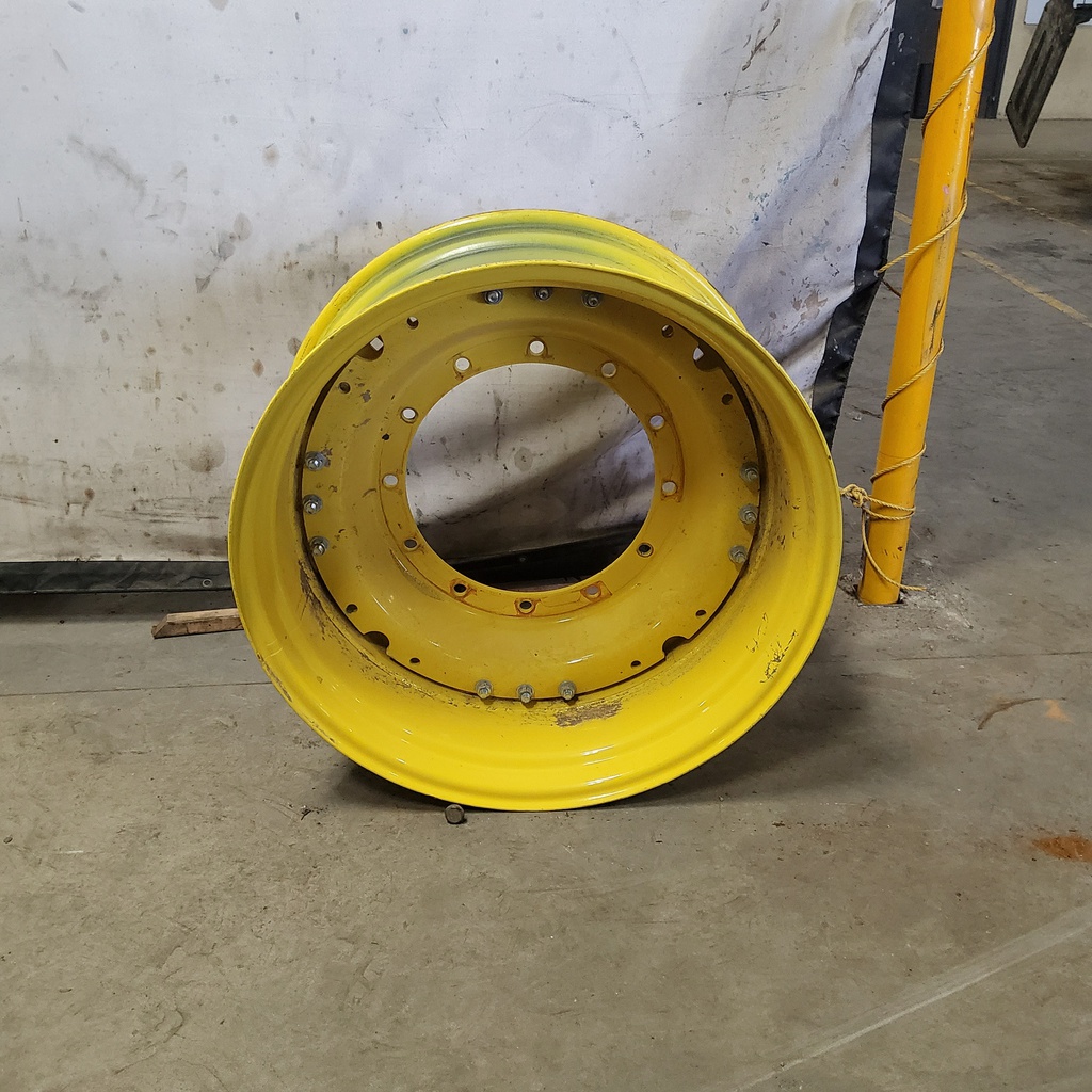 12-Hole Waffle Wheel (Groups of 3 bolts)HD Center for 34" Rim, John Deere Yellow