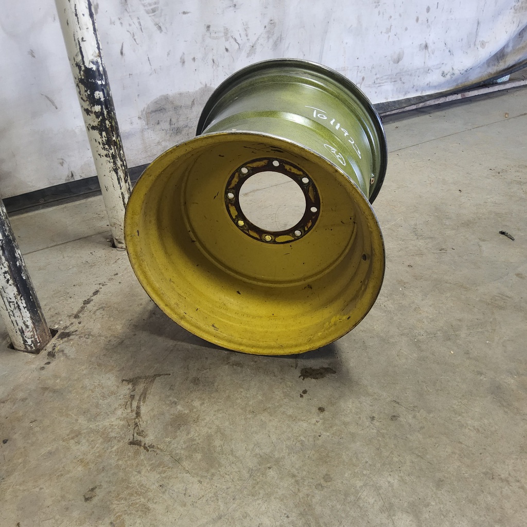 25"W x 26"D, John Deere Yellow 8-Hole Formed Plate