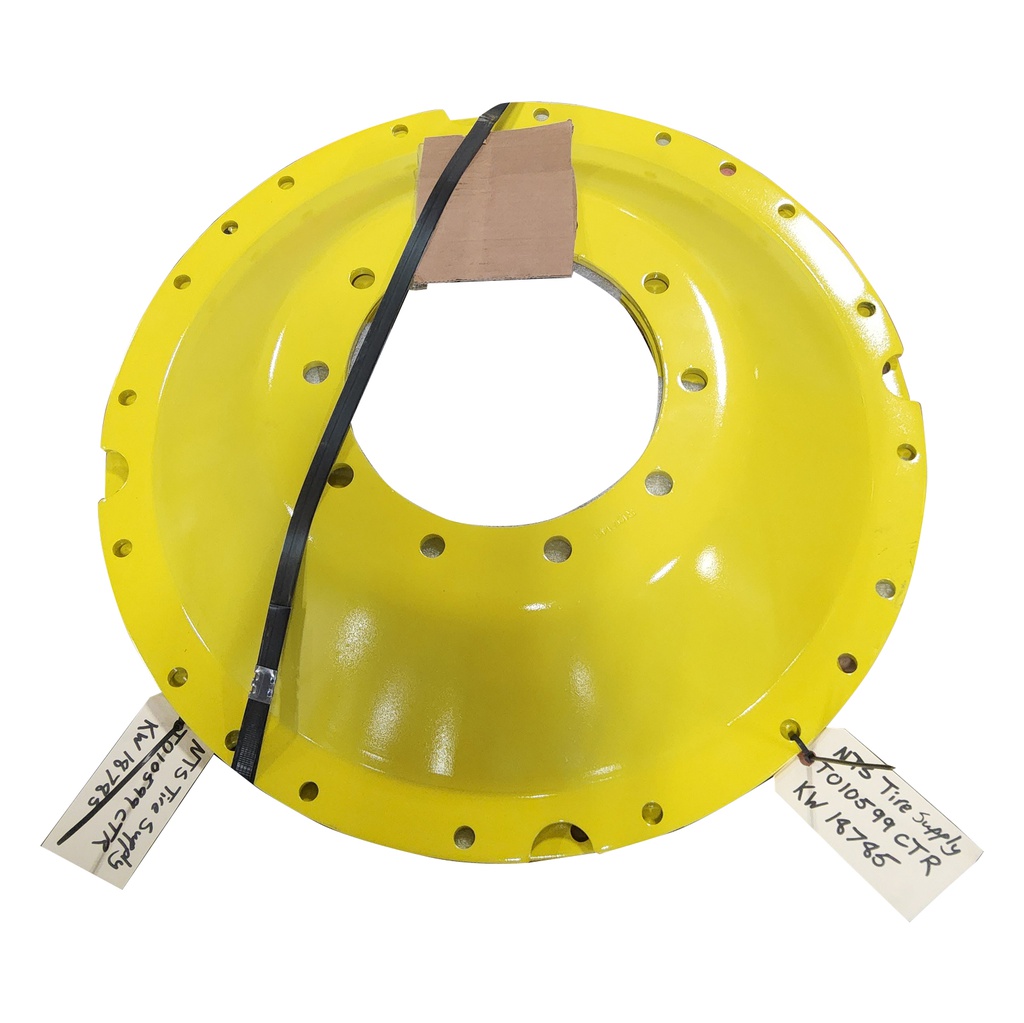 10-Hole Waffle Wheel (Groups of 3 bolts)HD Center for 34" Rim, John Deere Yellow