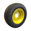 27/10.50-15 Titan Farm Multi Trac C/S NHS  HF-1 on John Deere Yellow 6-Hole Implement 99%