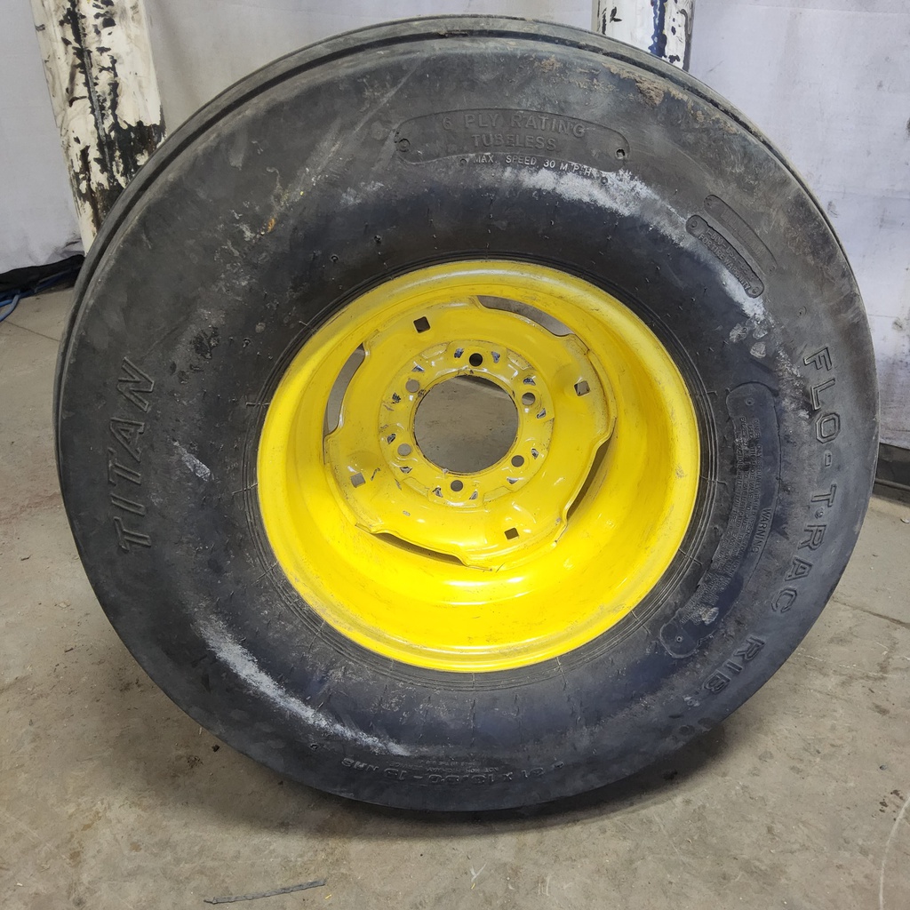 10"W x 15"D, John Deere Yellow 6-Hole Implement