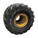 1000/50R25 Michelin MegaXBib 2 R-1W on Cat Yellow 24-Hole Flat Plate 3-Piece 70%