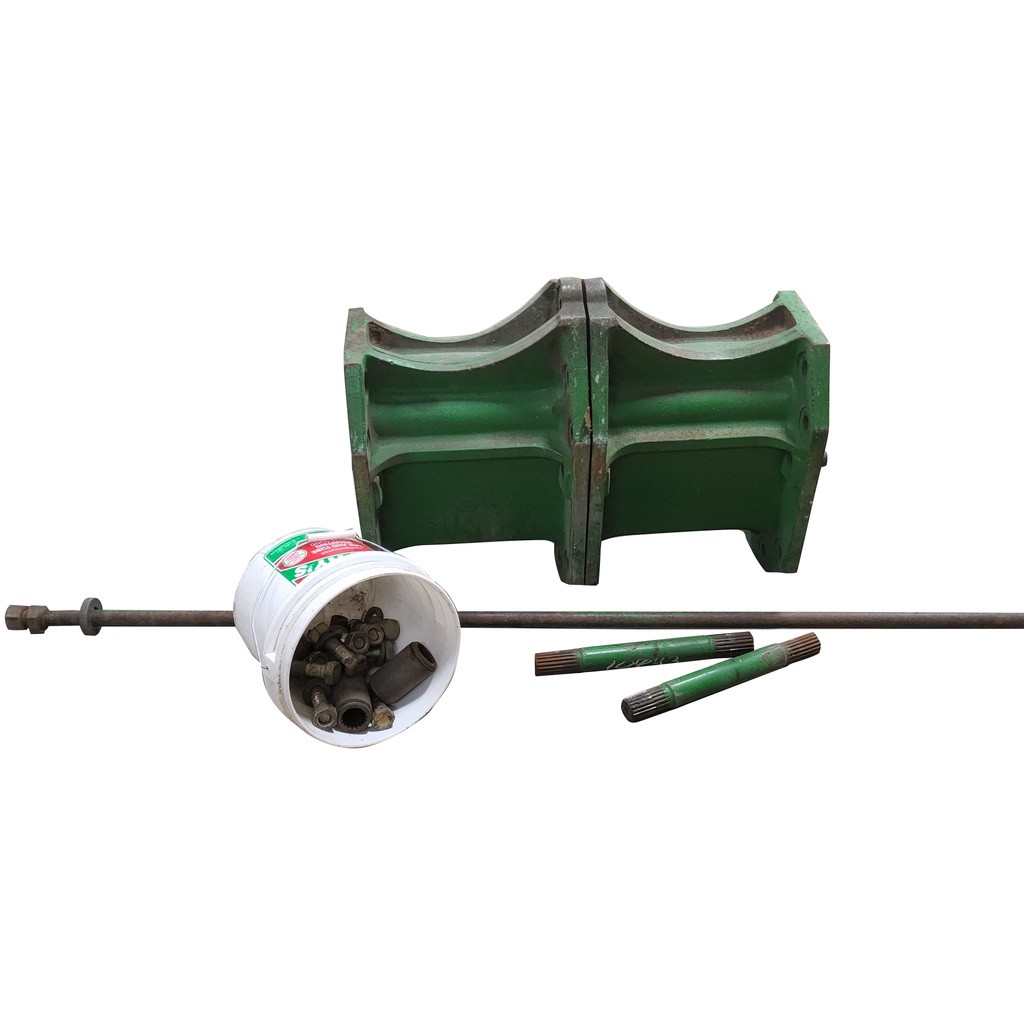 15.75"L Combine Frame Extension, w/Shafts, Hdw & Truss Rod, John Deere Combine 9000 Series[Single Reduction same as Ring and Pinion] ("A" 18/18 Spline Equal Length Shafts), John Deere Green