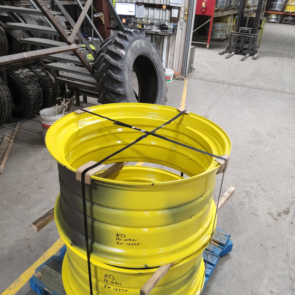 18"W x 38"D, John Deere Yellow Double Bevel Ag