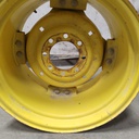 8-Hole Rim with Clamp/U-Clamp (groups of 2 bolts) Center for 24" Rim, John Deere Yellow