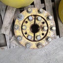 10-Hole Wedg-Lok OE Style, 3.625" (92.075mm) axle, John Deere Yellow