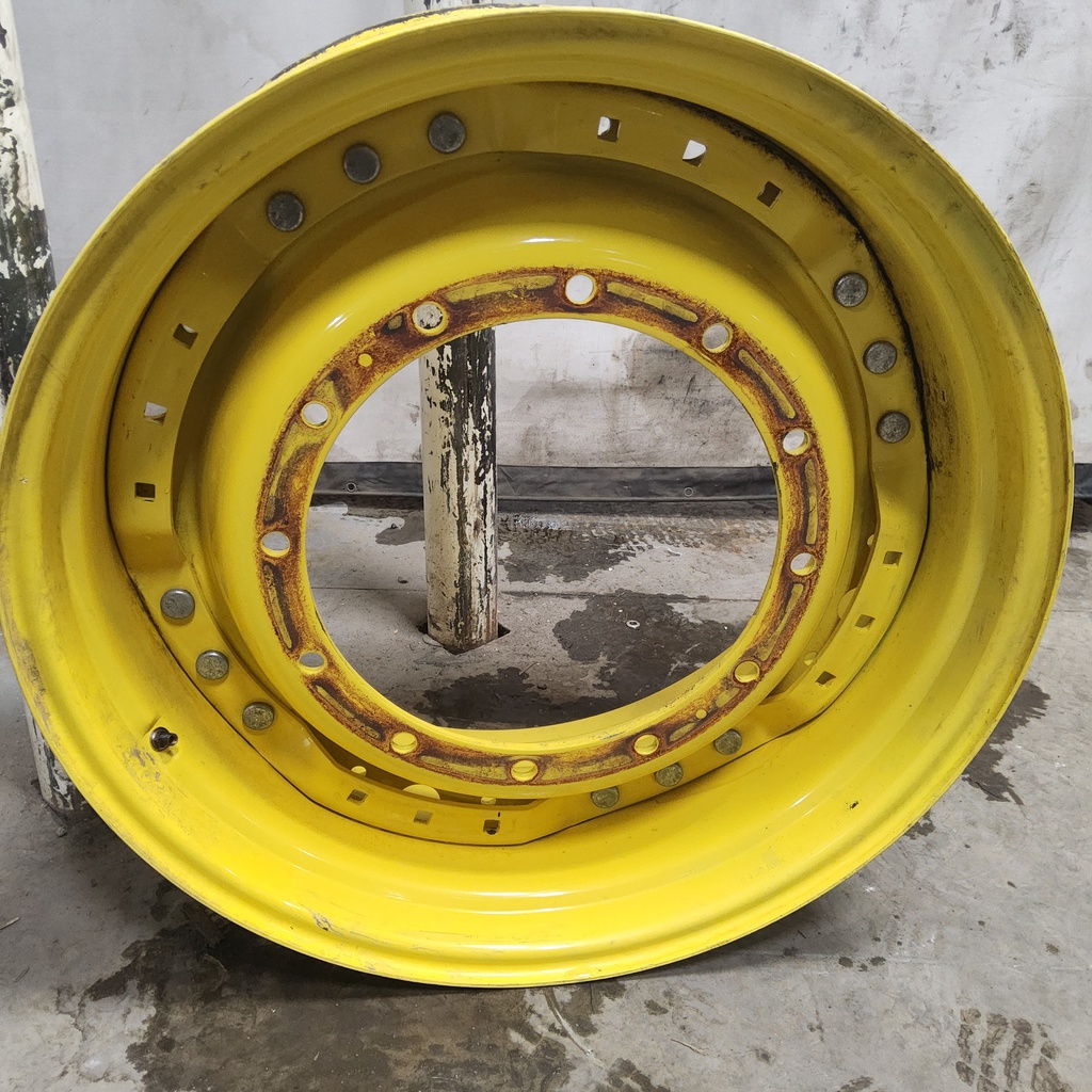 12-Hole Stub Disc Center for 34" Rim, John Deere Yellow
