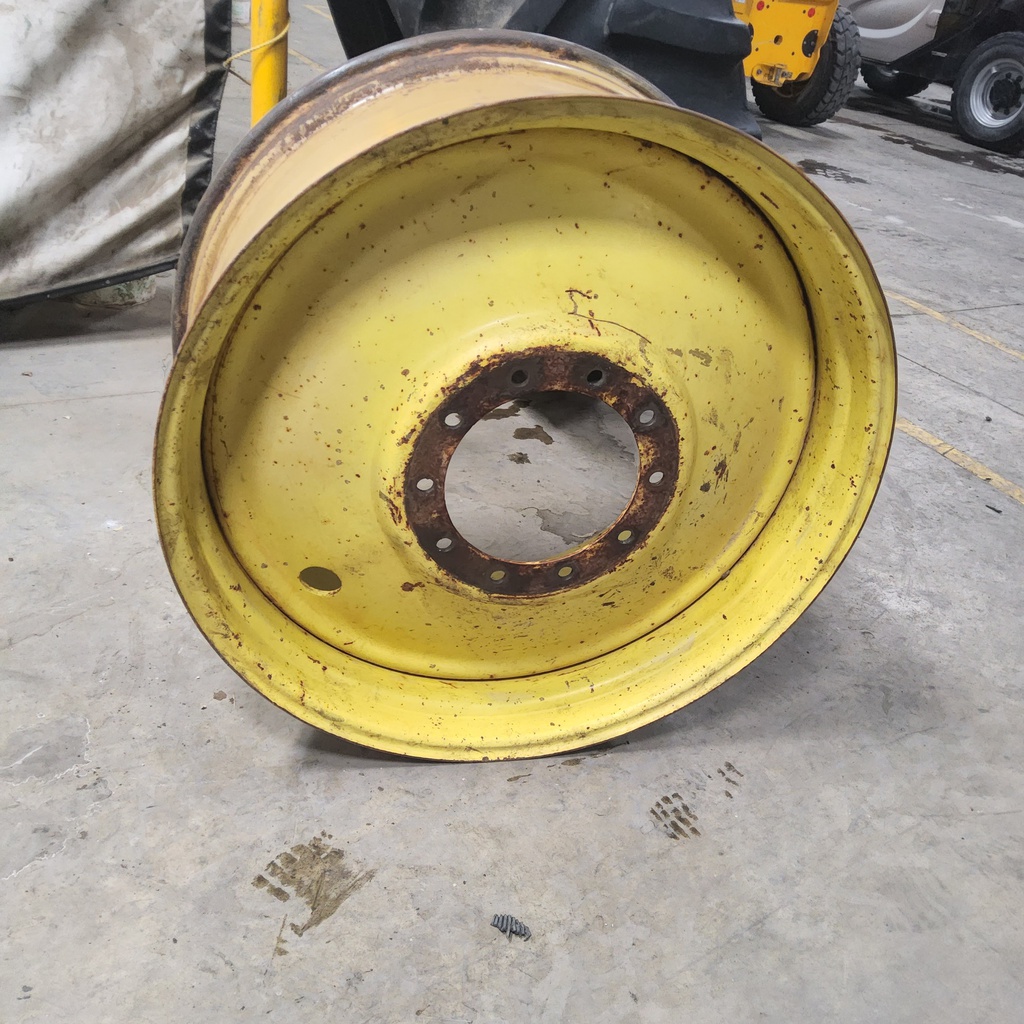 18"W x 38"D, John Deere Yellow 10-Hole Formed Plate