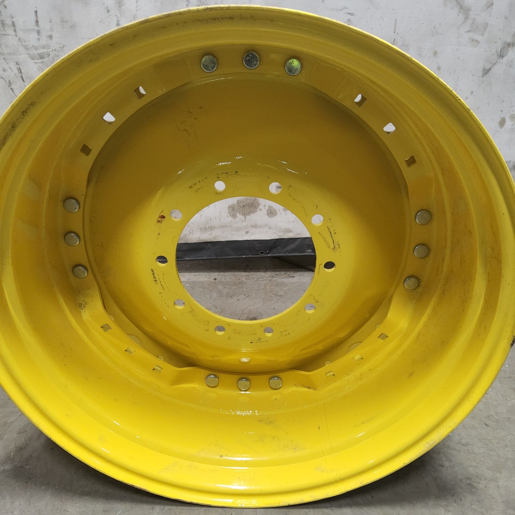 10-Hole Waffle Wheel (Groups of 3 bolts) Center for 34" Rim, John Deere Yellow