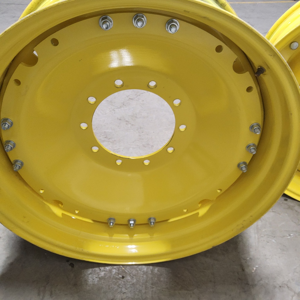 10-Hole Waffle Wheel (Groups of 3 bolts) Center for 34" Rim, John Deere Yellow
