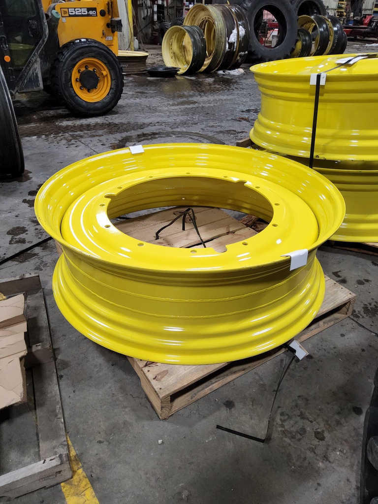 15"W x 50"D, John Deere Yellow 12-Hole Stub Disc
