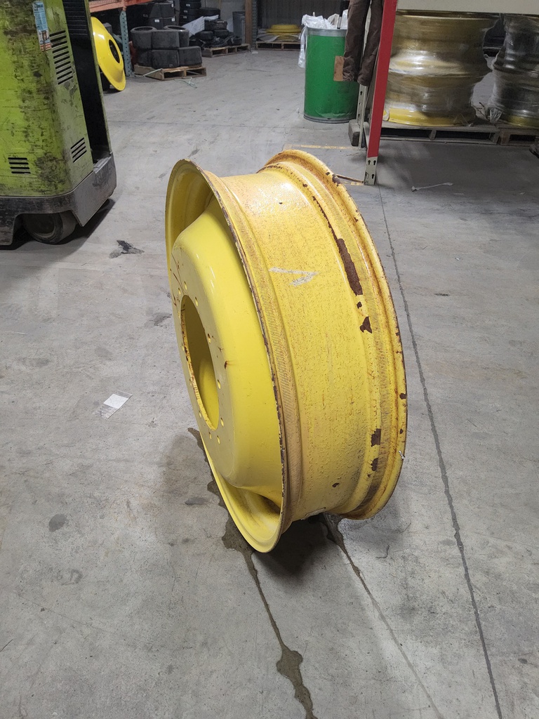 10"W x 38"D, John Deere Yellow 12-Hole Formed Plate